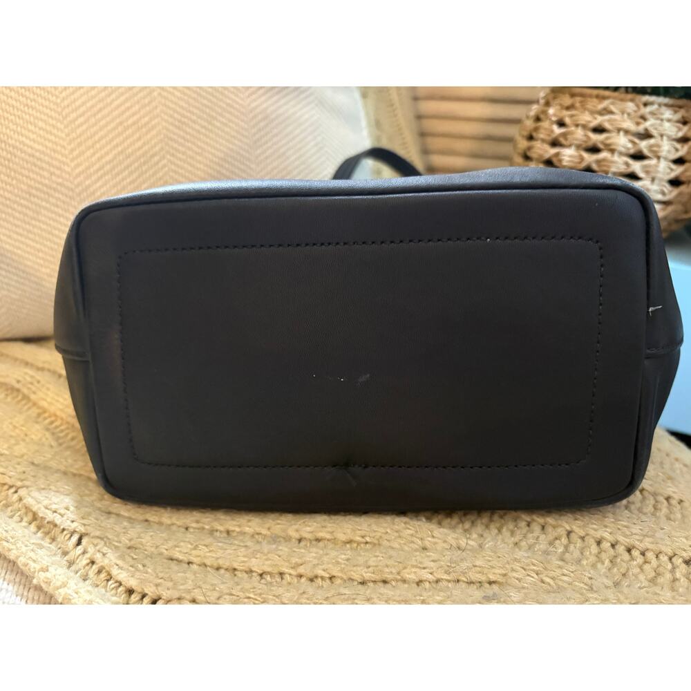 Vintage Coach Legacy Mini Market Tote 9846 Black Leather - Picture 6 of 12